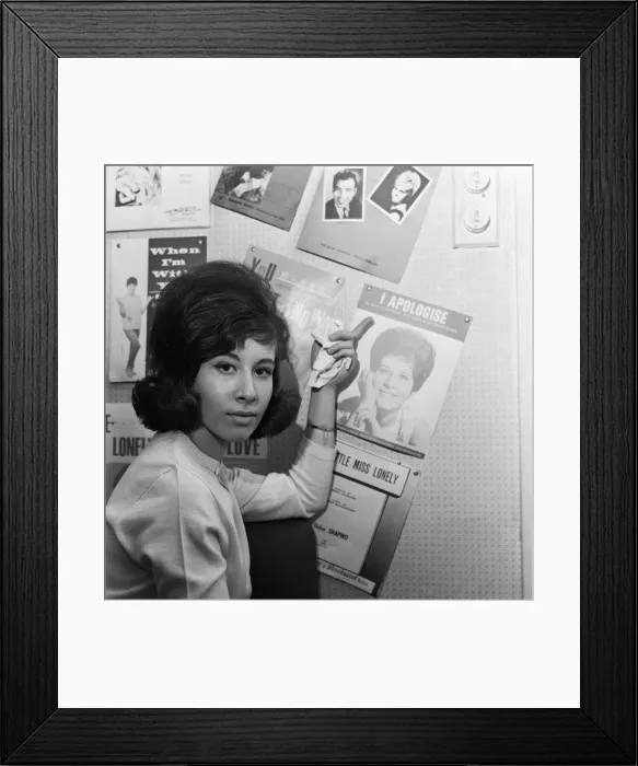 Framed Print : 17 year old pop singer Helen Shapiro. 2nd June 1964