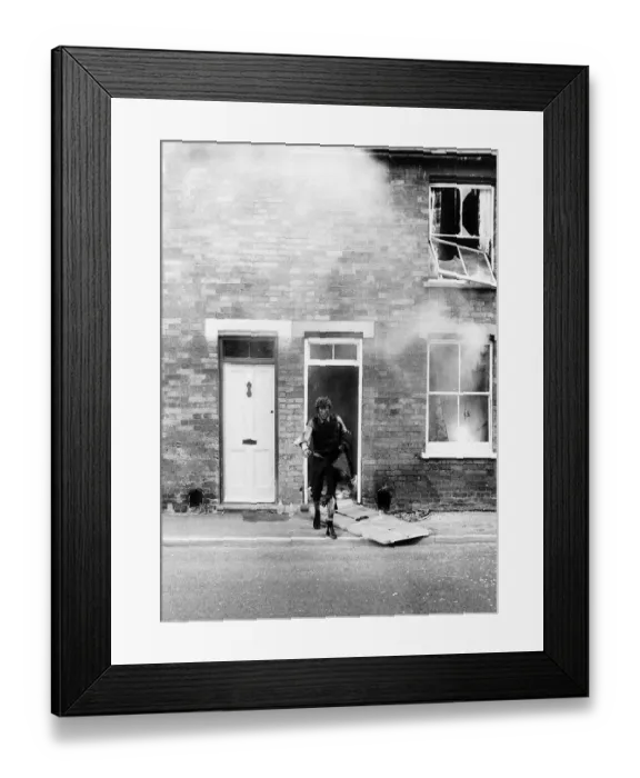 Framed Print : Scene from the Episode Moving House, from the third series of the sitcom Some