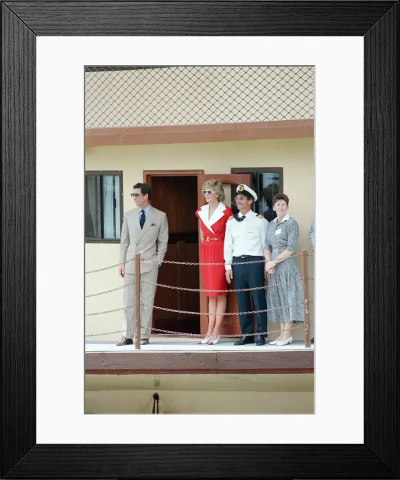 Framed Print : Princess Diana and Prince Charles on their overseas visit to Australia for Framed Print : Princess Diana and Prince Charles on their overseas visit to Australia for