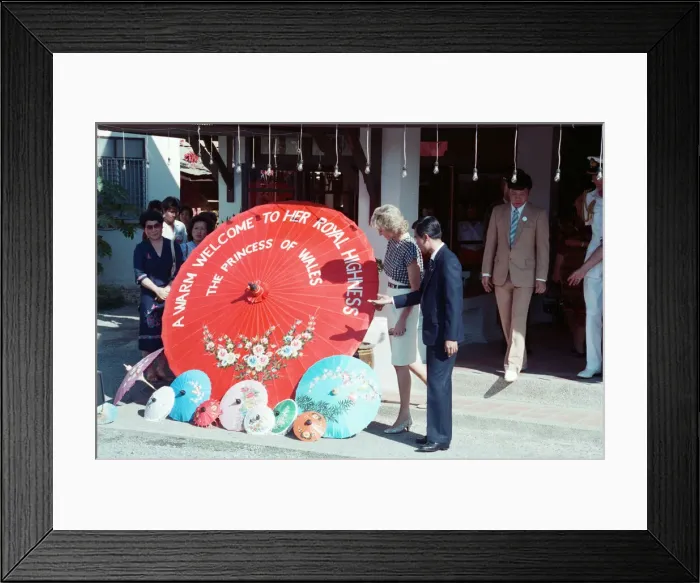 Framed Print : Princess Diana and Prince Charles on their overseas visit to Thailand Framed Print : Princess Diana and Prince Charles on their overseas visit to Thailand