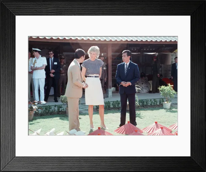 Framed Print : Princess Diana and Prince Charles on their overseas visit to Thailand Framed Print : Princess Diana and Prince Charles on their overseas visit to Thailand
