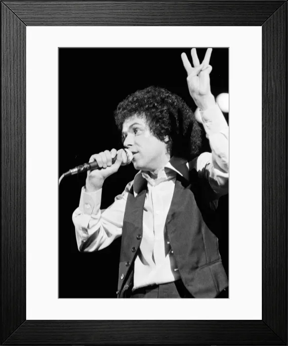 Framed Print : Singer Leo Sayer performing at the Greek Theatre, Los Angeles, California. 26th July 1977 Framed Print : Singer Leo Sayer performing at the Greek Theatre, Los Angeles, California. 26th July 1977