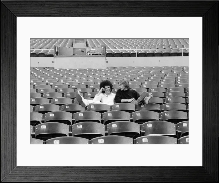 Framed Print : Singer Leo Sayer and his manager Adam Faith at the Greek Theatre, Los Angeles, California Framed Print : Singer Leo Sayer and his manager Adam Faith at the Greek Theatre, Los Angeles, California
