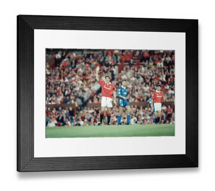 Framed Print : Manchester United 0 - 3 Everton, Premier League match at Old Trafford. Steve Bruce
