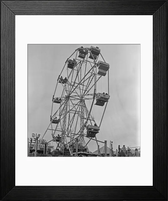 Framed Print : All the fun of Silcocks Fair at Skelmersdale 17th May 1973