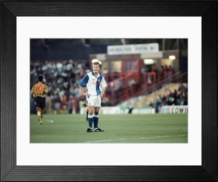 Framed Print : Blackburn Rovers 1-0 Arsenal, Premier League match at Ewood Park, Blackburn. Alan Shearer