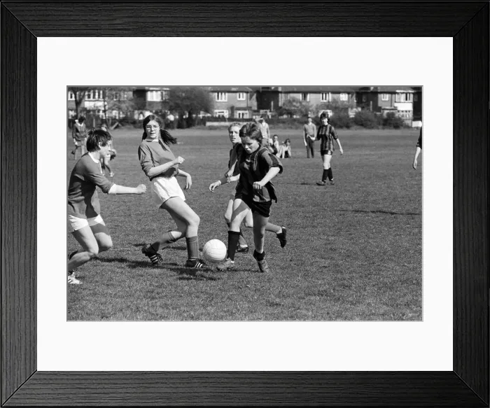 Framed Print : Top scorer Valerie McDermott, aged 15, of Coventry Bantams Framed Print : Top scorer Valerie McDermott, aged 15, of Coventry Bantams