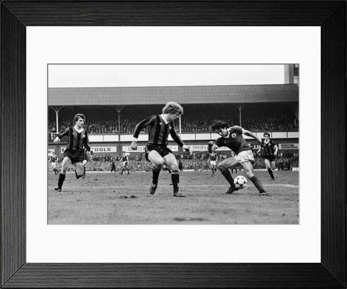 Framed Print : FA Cup Quarter Final match at Goodison Park. Final score Everton 2 v Manchester