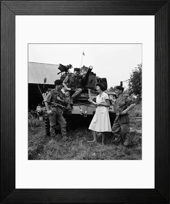 Framed Print : Two members of the WVS are busy acting as Mums Framed Print : Two members of the WVS are busy acting as Mums