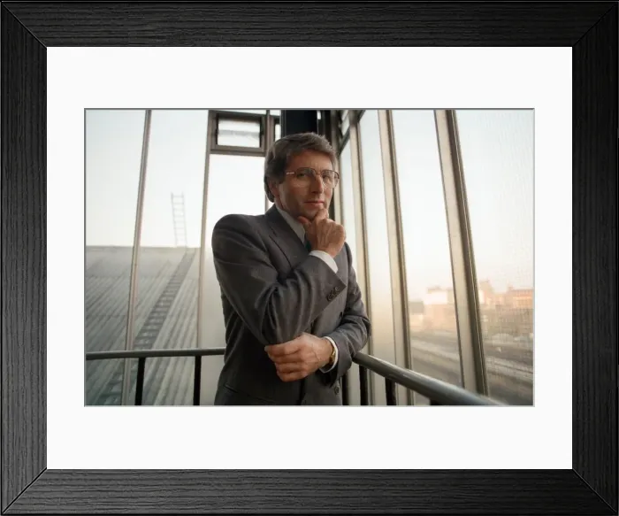 Framed Print : Jonathan Dimbleby, presenter of current affairs and political radio