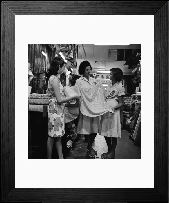 Framed Print : Two members of the WVS are busy acting as Mums Framed Print : Two members of the WVS are busy acting as Mums
