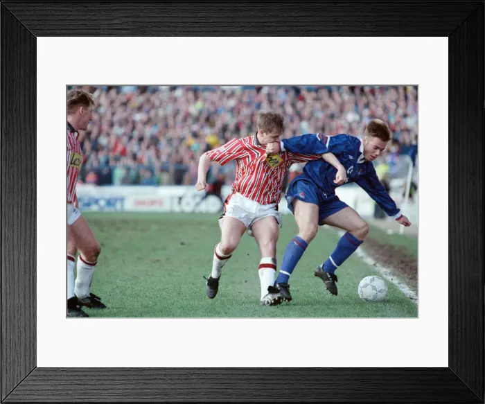 Framed Print : Chelsea v Sheffield United, FA Cup 5th round. Final score 1-0 to Chelsea. Stamford Bridge