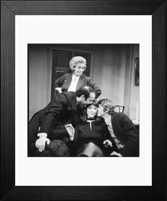 Framed Print : The stars of the new comedy entitles No Sex Please