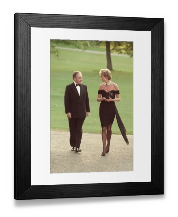 Framed Print : HRH Princess Diana, The Princess of Wales arrives for The Serpentine Gallery