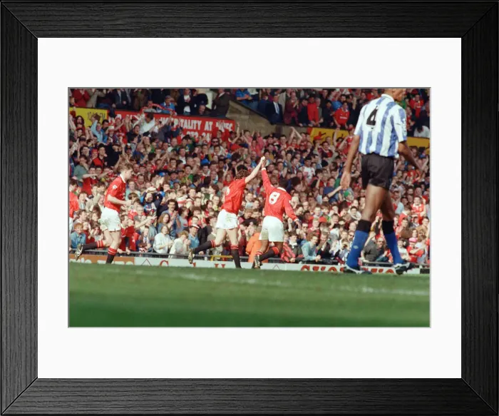Framed Print : Manchester United v Sheffield Wednesday at Old Trafford