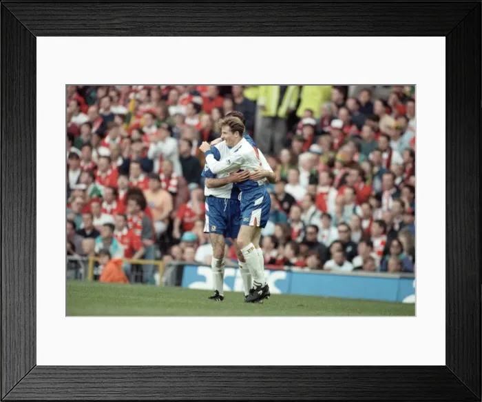 Framed Print : English Premier League match at Old Trafford. Manchester United v Blackburn Rovers Framed Print : English Premier League match at Old Trafford. Manchester United v Blackburn Rovers