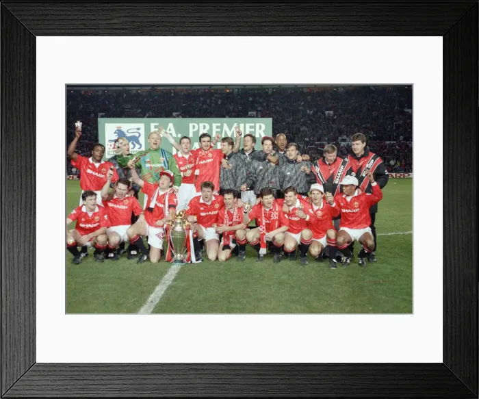 Framed Print : English Premier League match at Old Trafford. Manchester United v Blackburn Rovers Framed Print : English Premier League match at Old Trafford. Manchester United v Blackburn Rovers