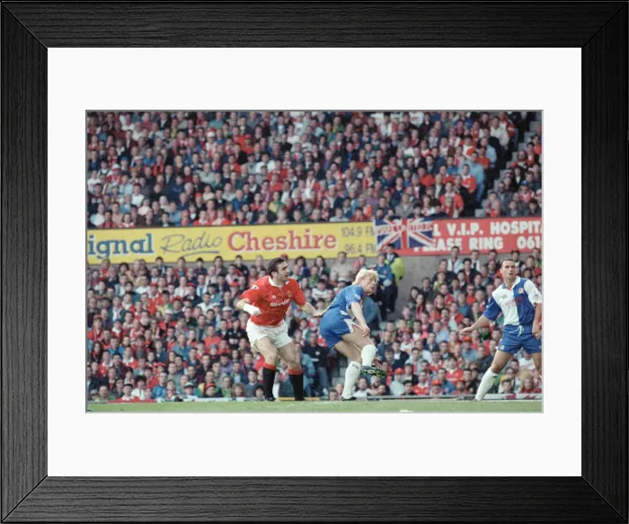 Framed Print : English Premier League match at Old Trafford. Manchester United v Blackburn Rovers Framed Print : English Premier League match at Old Trafford. Manchester United v Blackburn Rovers