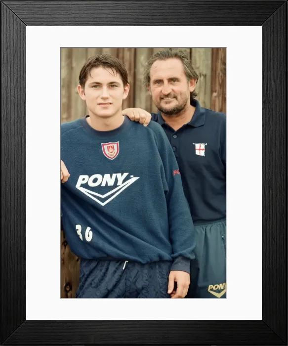 Framed Print : West Ham assistant manager Frank Lampard with his footballer son, also Frank Lampard Framed Print : West Ham assistant manager Frank Lampard with his footballer son, also Frank Lampard