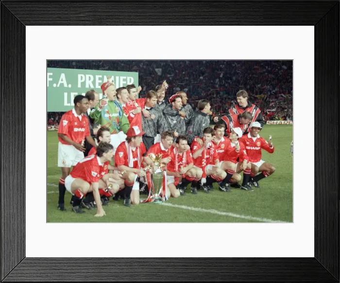 Framed Print : English Premier League match at Old Trafford. Manchester United v Blackburn Rovers Framed Print : English Premier League match at Old Trafford. Manchester United v Blackburn Rovers