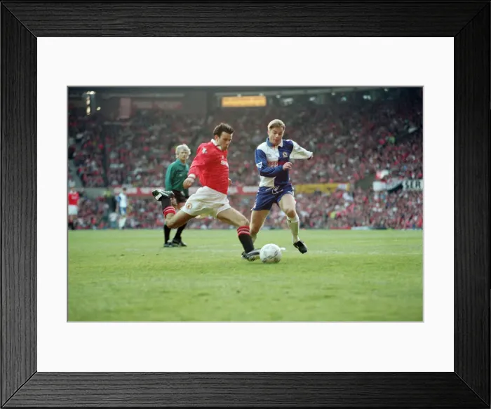 Framed Print : English Premier League match at Old Trafford. Manchester United v Blackburn Rovers Framed Print : English Premier League match at Old Trafford. Manchester United v Blackburn Rovers