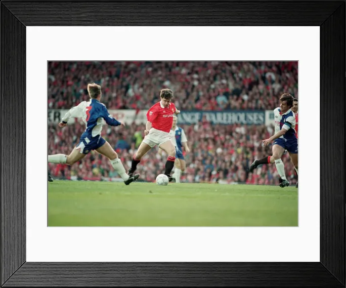 Framed Print : English Premier League match at Old Trafford. Manchester United v Blackburn Rovers Framed Print : English Premier League match at Old Trafford. Manchester United v Blackburn Rovers