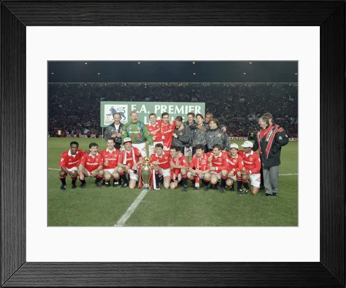 Framed Print : English Premier League match at Old Trafford. Manchester United v Blackburn Rovers Framed Print : English Premier League match at Old Trafford. Manchester United v Blackburn Rovers