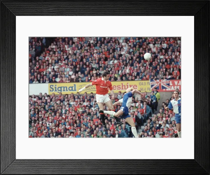 Framed Print : English Premier League match at Old Trafford. Manchester United v Blackburn Rovers Framed Print : English Premier League match at Old Trafford. Manchester United v Blackburn Rovers