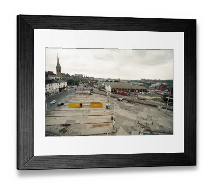 Framed Print : View from the top of Anderson and Garland of the work starting on the New Science Framed Print : View from the top of Anderson and Garland of the work starting on the New Science
