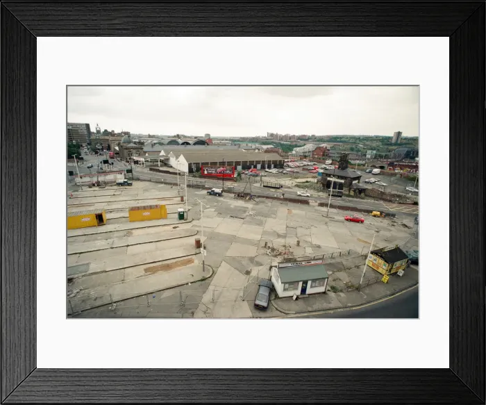 Framed Print : View from the top of Anderson and Garland of the work starting on the New Science Framed Print : View from the top of Anderson and Garland of the work starting on the New Science
