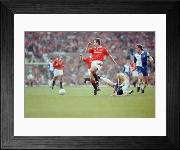 Framed Print : English Premier League match at Old Trafford. Manchester United v Blackburn Rovers Framed Print : English Premier League match at Old Trafford. Manchester United v Blackburn Rovers