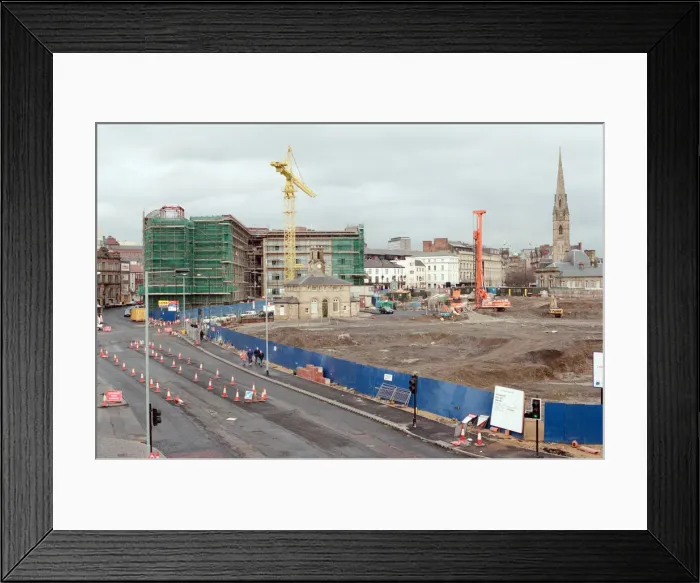 Framed Print : General view of the site for the International Centre for Life. Newcastle Framed Print : General view of the site for the International Centre for Life. Newcastle