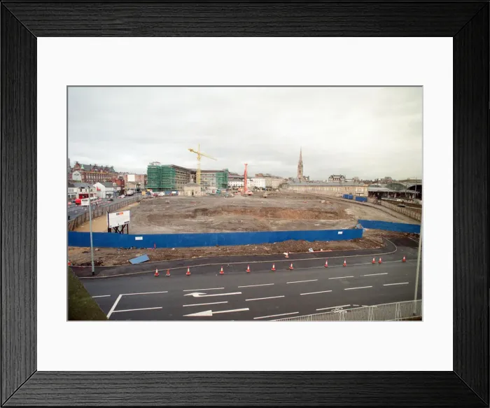 Framed Print : General view of the site for the International Centre for Life. Newcastle Framed Print : General view of the site for the International Centre for Life. Newcastle