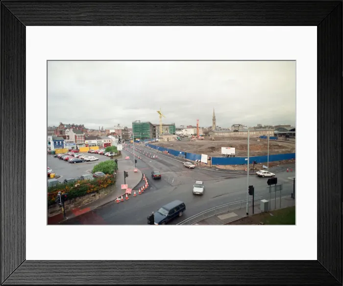 Framed Print : General view of the site for the International Centre for Life. Newcastle Framed Print : General view of the site for the International Centre for Life. Newcastle
