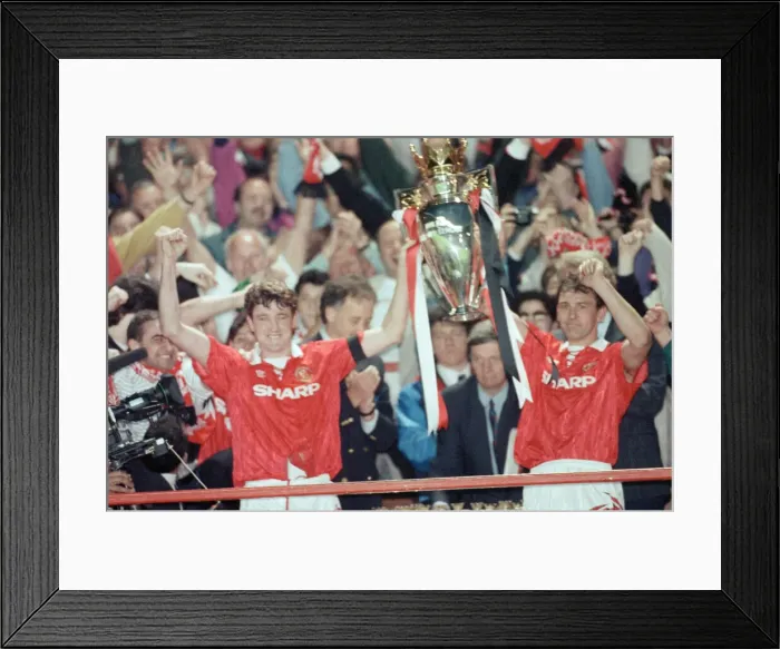 Framed Print : English Premier League match at Old Trafford. Manchester United v Blackburn Rovers Framed Print : English Premier League match at Old Trafford. Manchester United v Blackburn Rovers