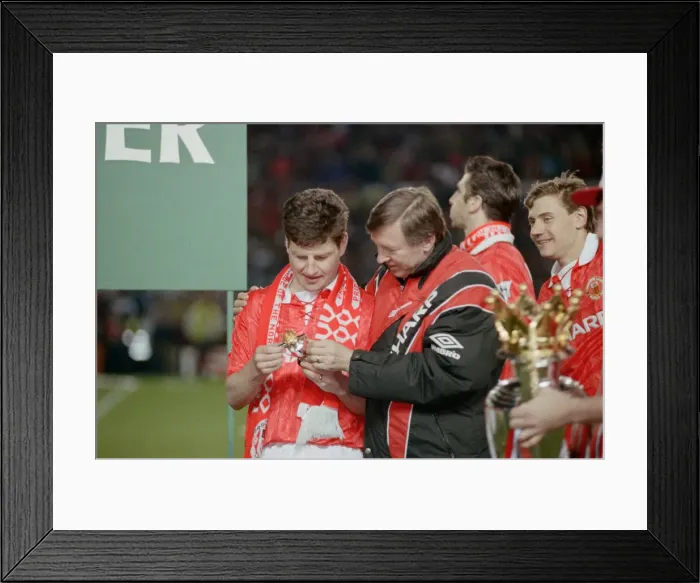Framed Print : English Premier League match at Old Trafford. Manchester United v Blackburn Rovers Framed Print : English Premier League match at Old Trafford. Manchester United v Blackburn Rovers