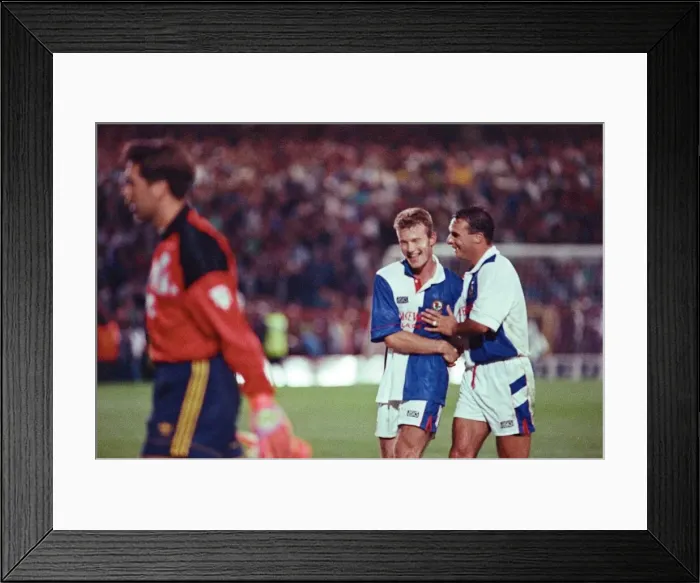Framed Print : Blackburn Rovers 1-0 Arsenal, Premier League match at Ewood Park, Blackburn. Alan Shearer