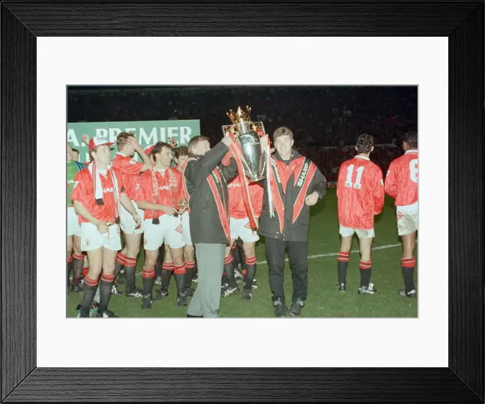 Framed Print : English Premier League match at Old Trafford. Manchester United v Blackburn Rovers Framed Print : English Premier League match at Old Trafford. Manchester United v Blackburn Rovers