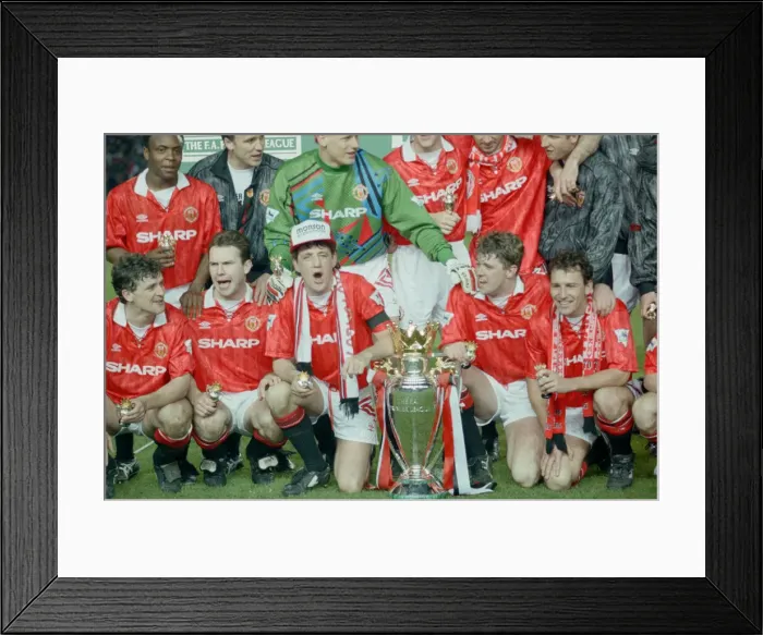 Framed Print : English Premier League match at Old Trafford. Manchester United v Blackburn Rovers Framed Print : English Premier League match at Old Trafford. Manchester United v Blackburn Rovers