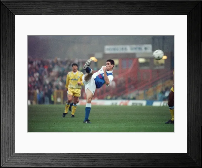 Framed Print : Blackburn Rovers 3 - 1 Leeds United, Premier League match at Ewood Park Framed Print : Blackburn Rovers 3 - 1 Leeds United, Premier League match at Ewood Park