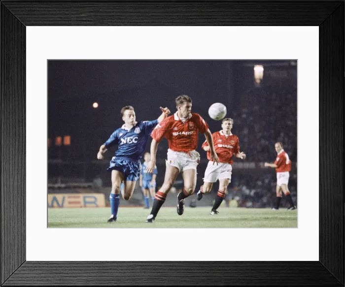 Framed Print : English Premier League Match at Old Trafford. Manchester United 0 v Everton 3 Framed Print : English Premier League Match at Old Trafford. Manchester United 0 v Everton 3