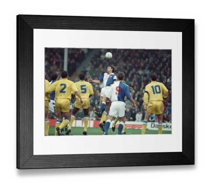 Framed Print : Blackburn Rovers 3 - 1 Leeds United, Premier League match at Ewood Park