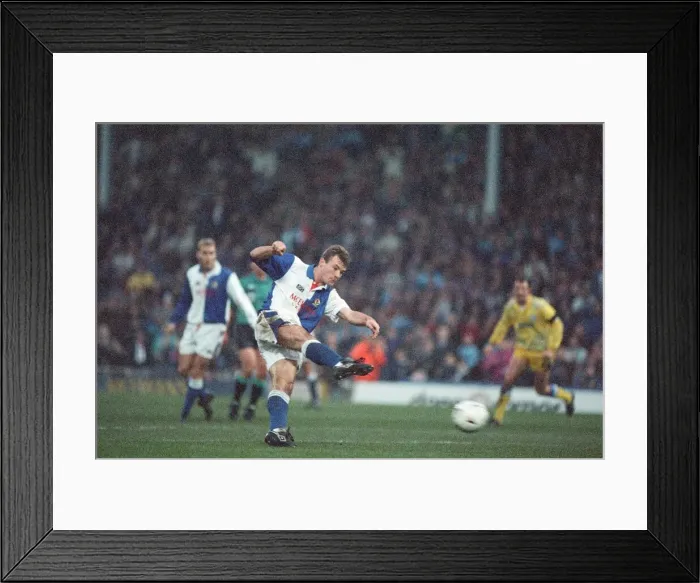 Framed Print : Blackburn Rovers 3 - 1 Leeds United, Premier League match at Ewood Park. Alan Shearer Framed Print : Blackburn Rovers 3 - 1 Leeds United, Premier League match at Ewood Park. Alan Shearer