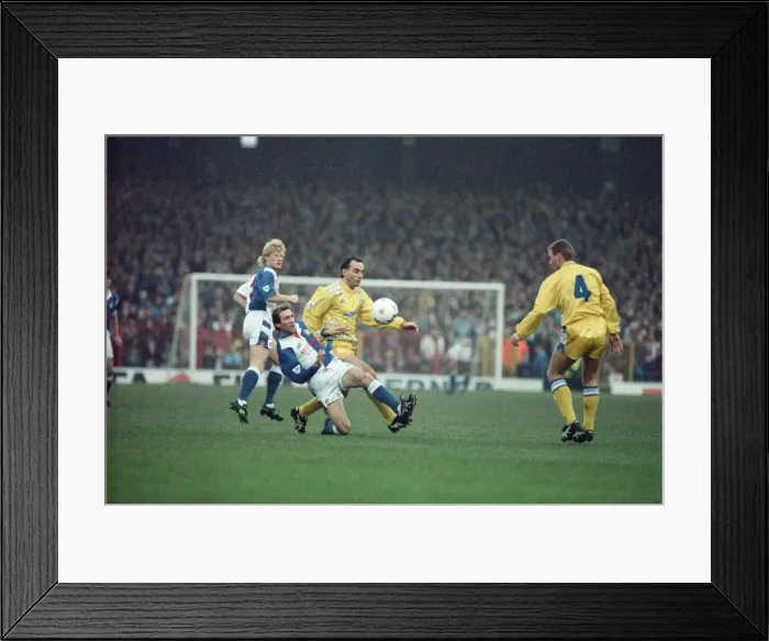 Framed Print : Blackburn Rovers 3 - 1 Leeds United, Premier League match at Ewood Park Framed Print : Blackburn Rovers 3 - 1 Leeds United, Premier League match at Ewood Park