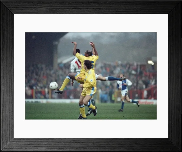 Framed Print : Blackburn Rovers 3 - 1 Leeds United, Premier League match at Ewood Park