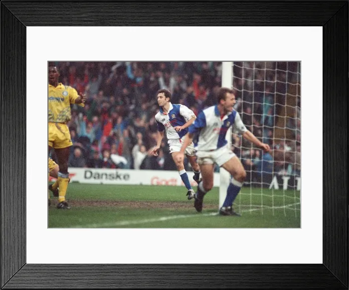 Framed Print : Blackburn Rovers 3 - 1 Leeds United, Premier League match at Ewood Park Framed Print : Blackburn Rovers 3 - 1 Leeds United, Premier League match at Ewood Park