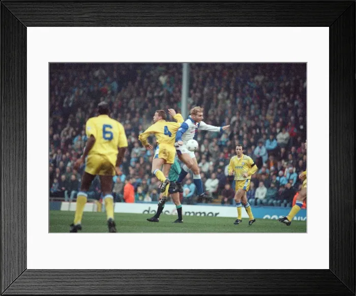 Framed Print : Blackburn Rovers 3 - 1 Leeds United, Premier League match at Ewood Park