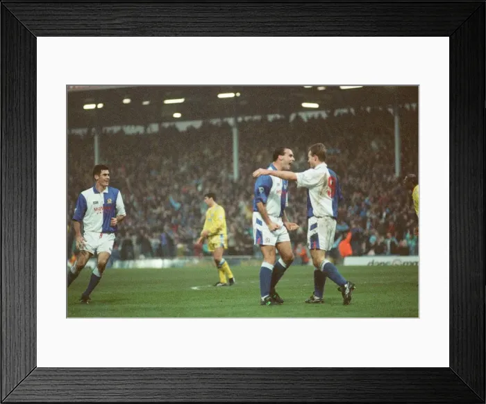 Framed Print : Blackburn Rovers 3 - 1 Leeds United, Premier League match at Ewood Park Framed Print : Blackburn Rovers 3 - 1 Leeds United, Premier League match at Ewood Park