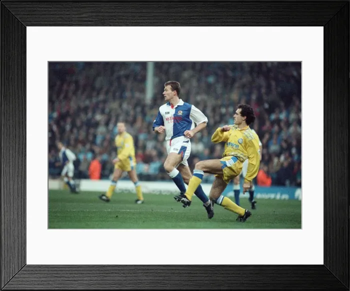 Framed Print : Blackburn Rovers 3 - 1 Leeds United, Premier League match at Ewood Park. Alan Shearer Framed Print : Blackburn Rovers 3 - 1 Leeds United, Premier League match at Ewood Park. Alan Shearer