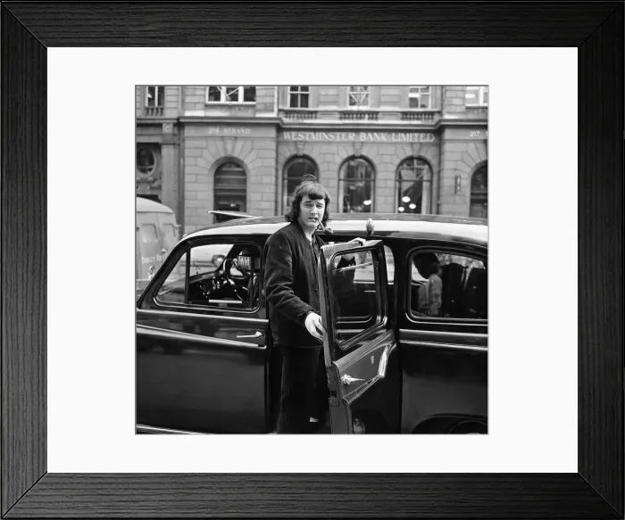 Framed Print : American singer P. J. Proby pictured outside the law courts after his visit to the high Framed Print : American singer P. J. Proby pictured outside the law courts after his visit to the high